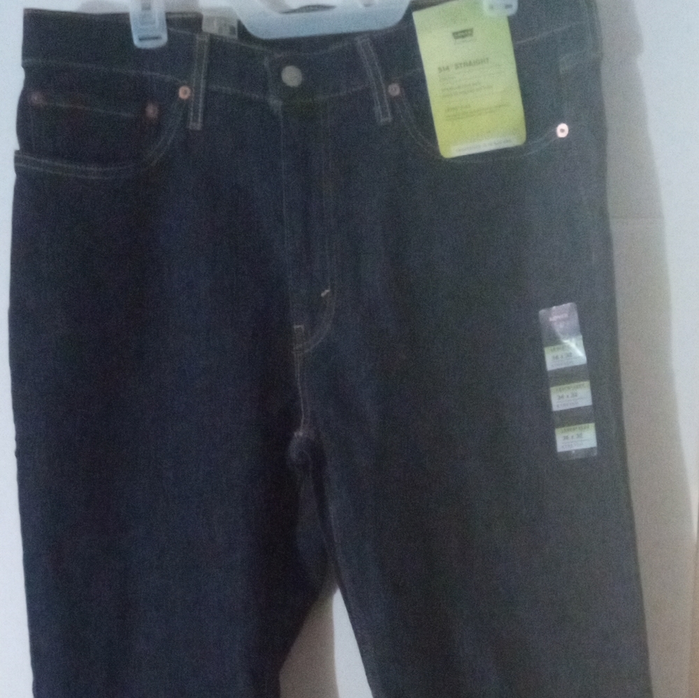 Levi's performance 514 straight stretch size 36 color black